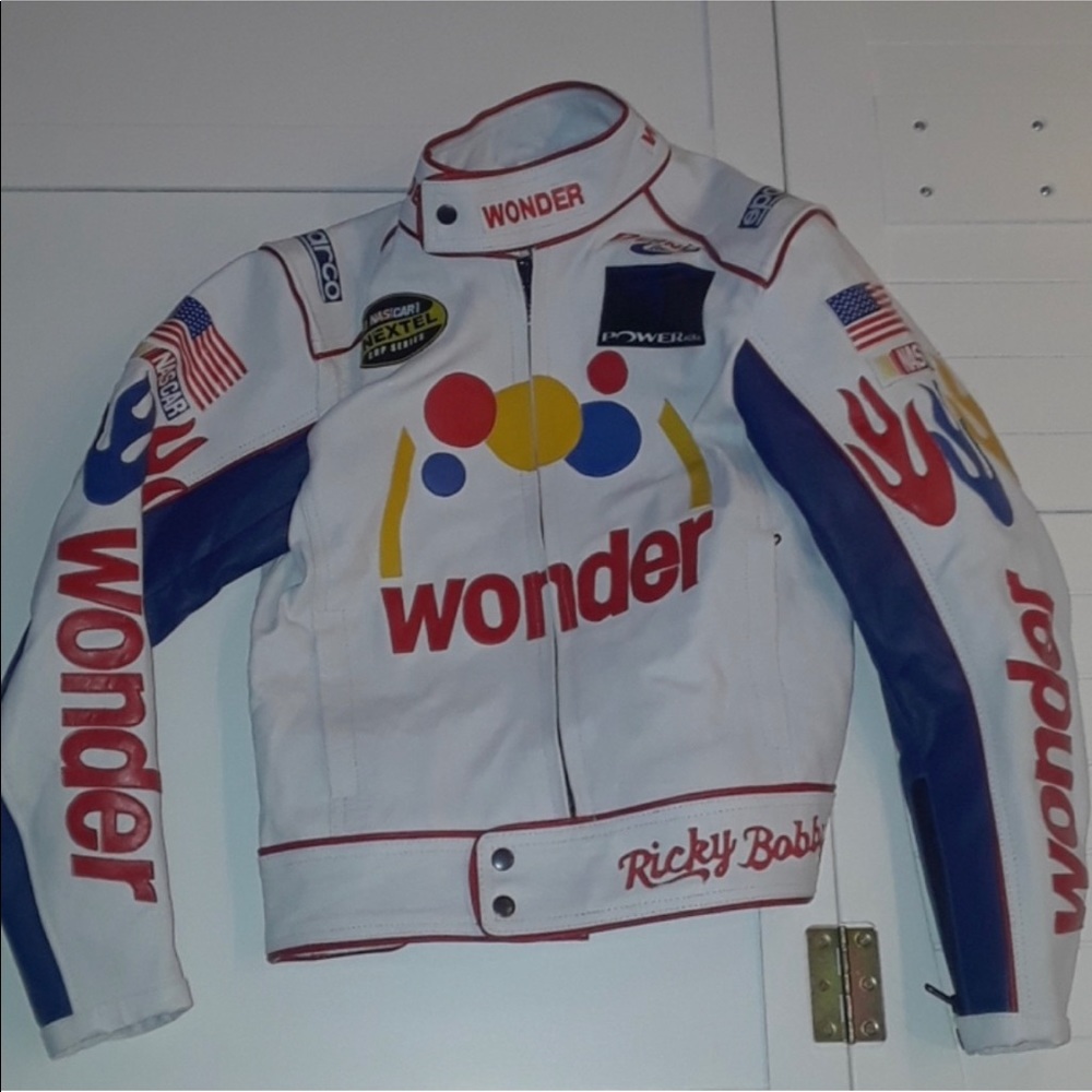 Leather Hand Stitched NASCAR jacket